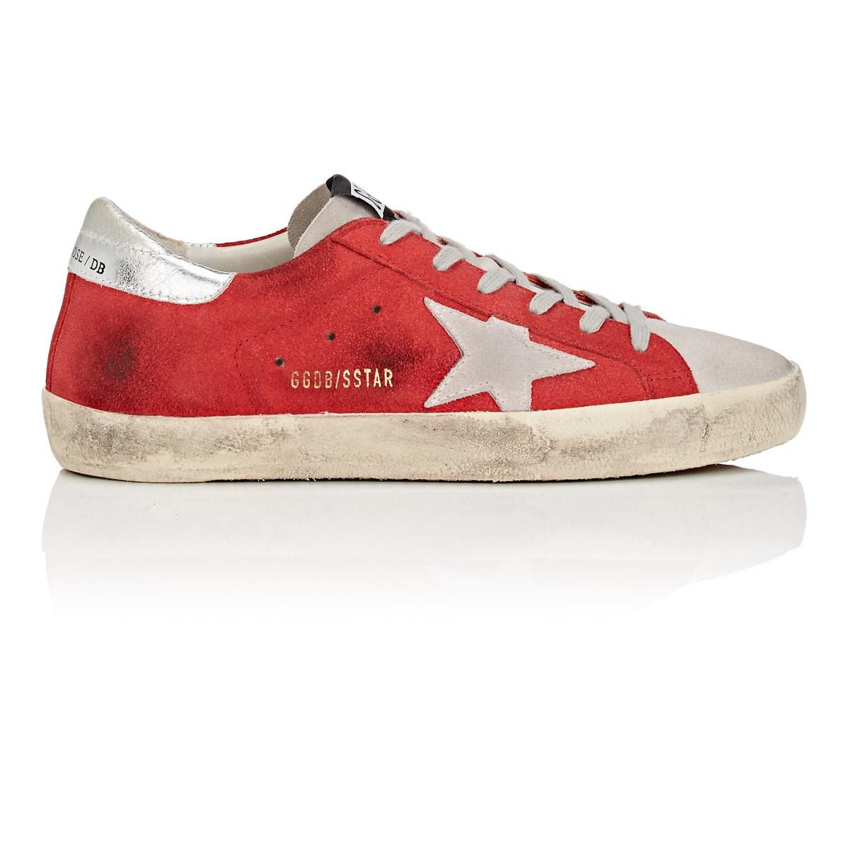 Golden Goose Deluxe Brand Red Superstar Sneakers in Red - Lyst