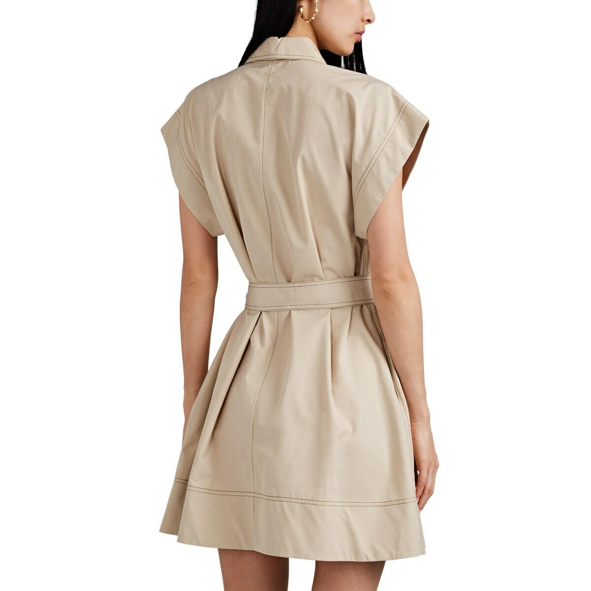 givenchy belted cotton shirtdress