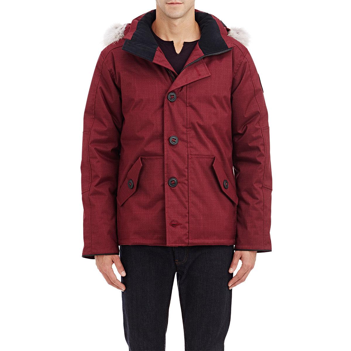 canada goose Parkas Red Black canada goose Parkas Red Black