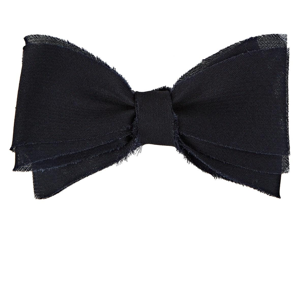 Download Lyst - Title Of Work Layered Raw Silk Organza Bow Tie in ...