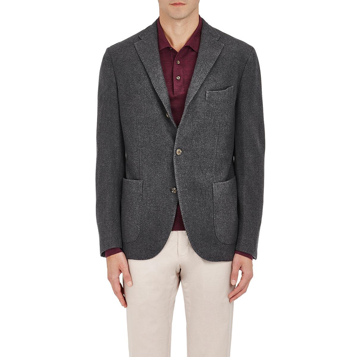 Lyst - Boglioli k Jacket Wool Three in Gray for Men