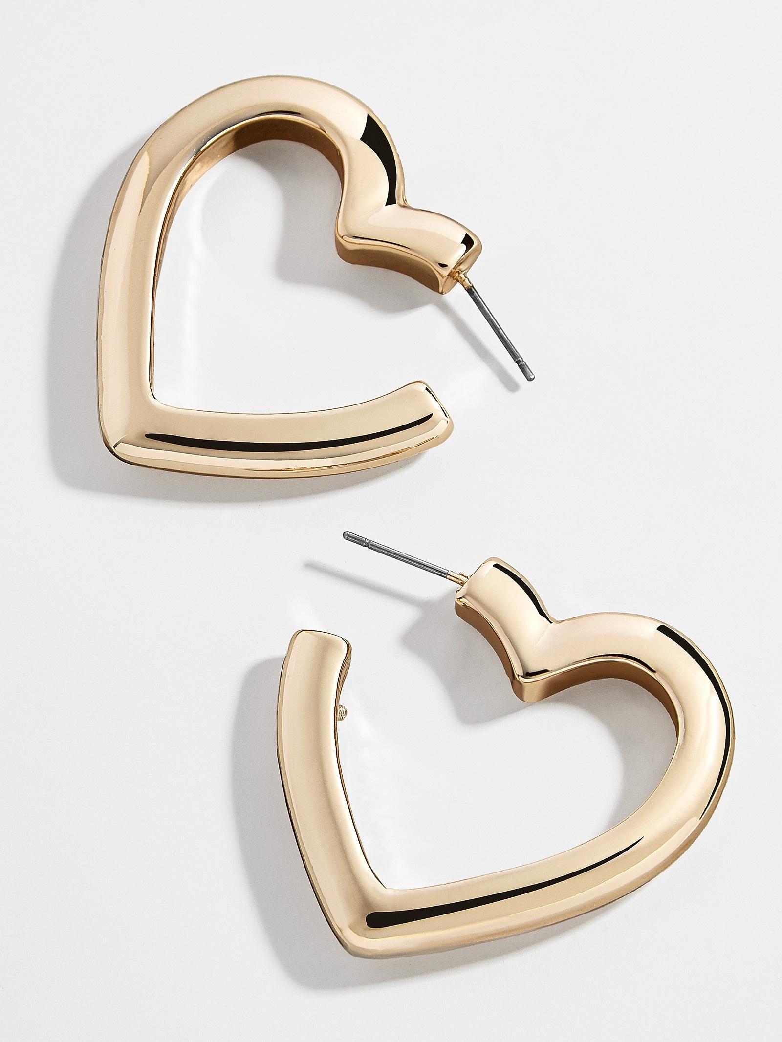 BaubleBar Heart Hoop Earrings - Save 72% - Lyst