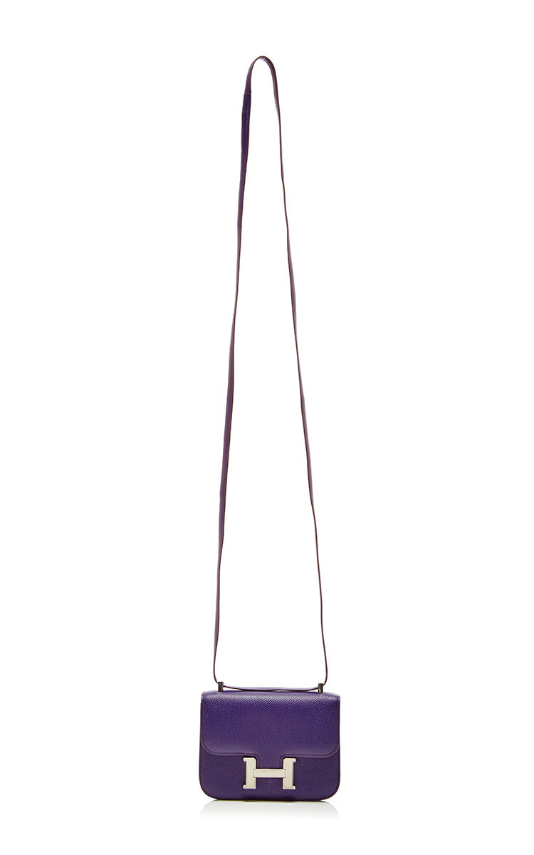 hermes satchel violet  