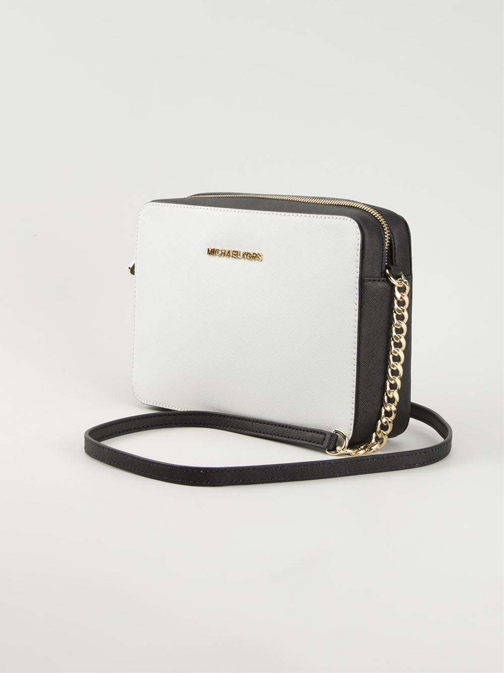 Lyst - Michael Michael Kors 'Jet Set' Crossbody Bag in White