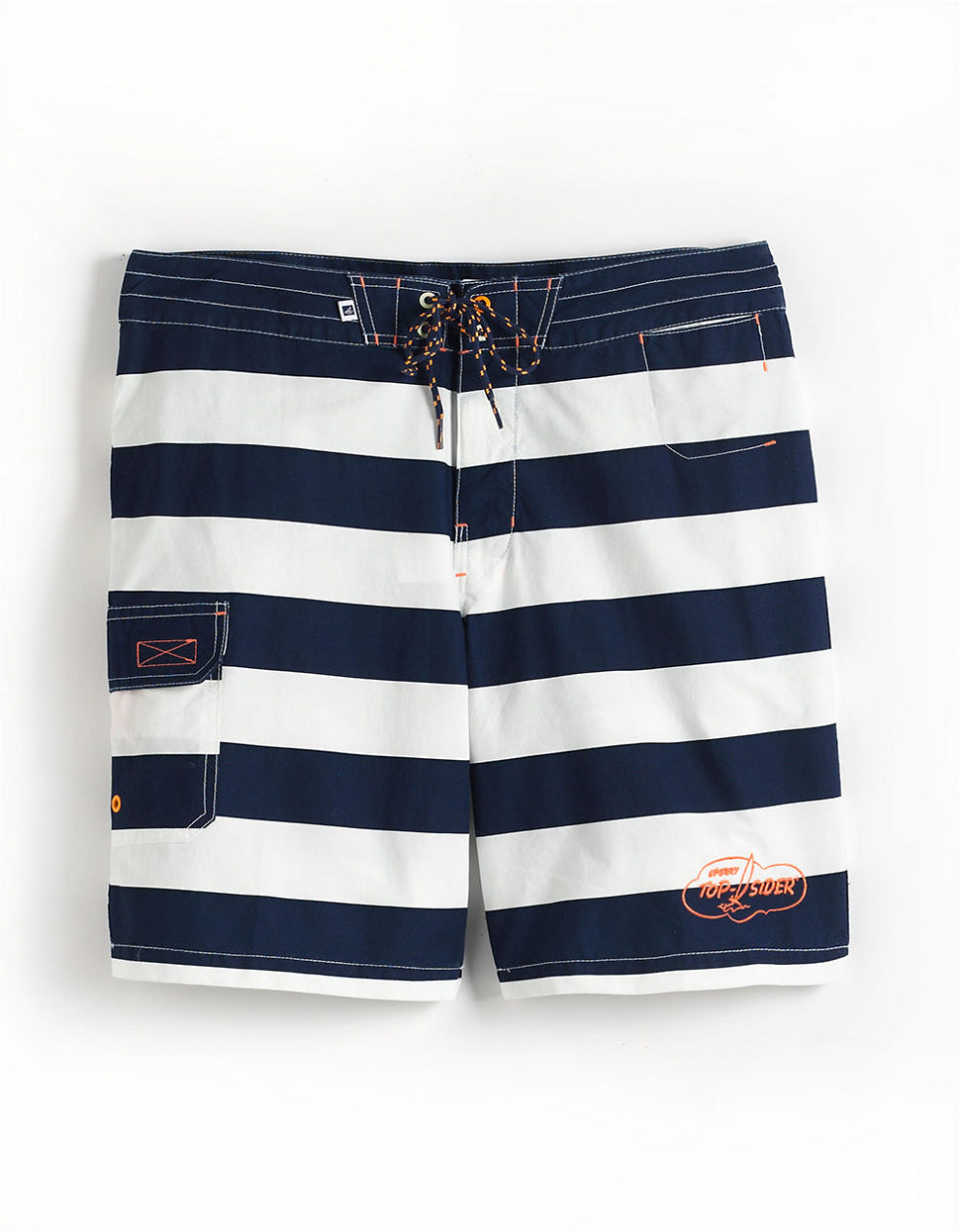 Lyst - Sperry Top-Sider Striped Board Shorts in White for Men