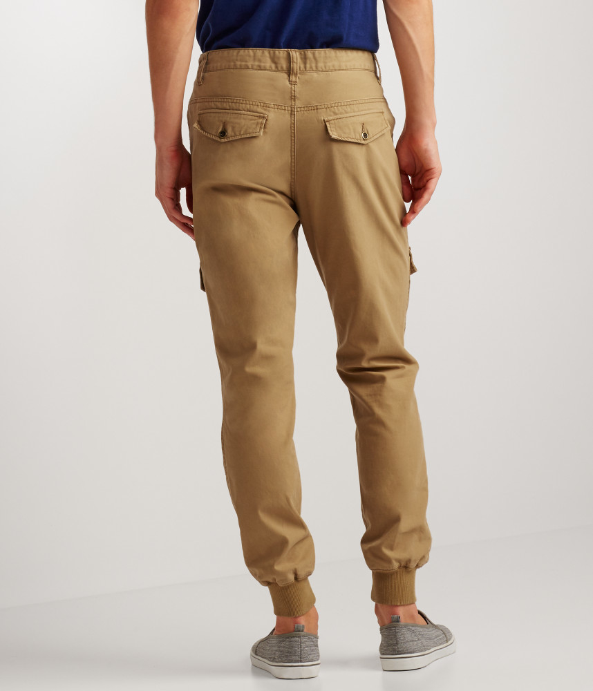 dark brown cargo joggers