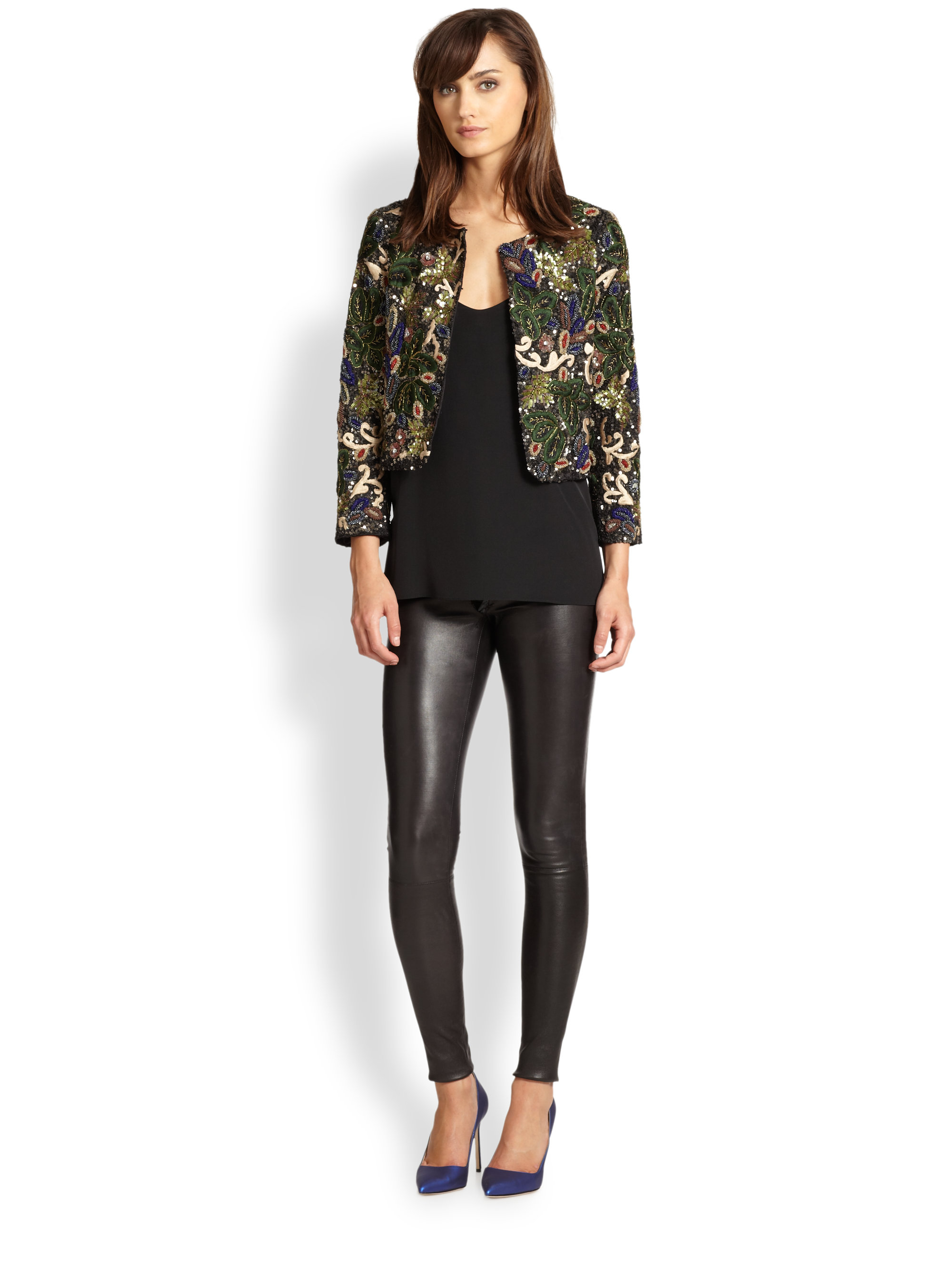 Alice Olivia Kidman Embellished Jacket Lyst Gallery
