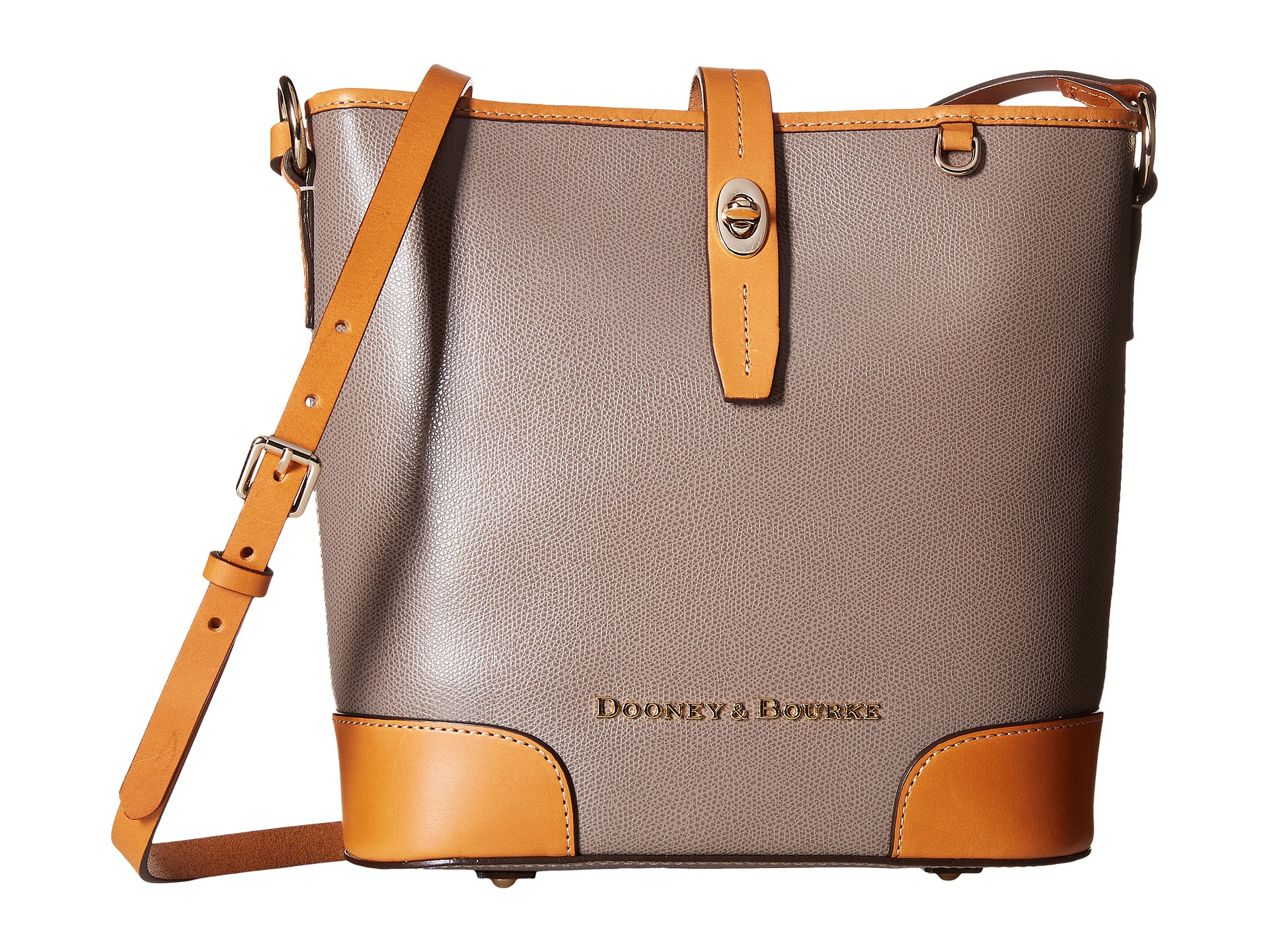 dooney and bourke brown bucket bag