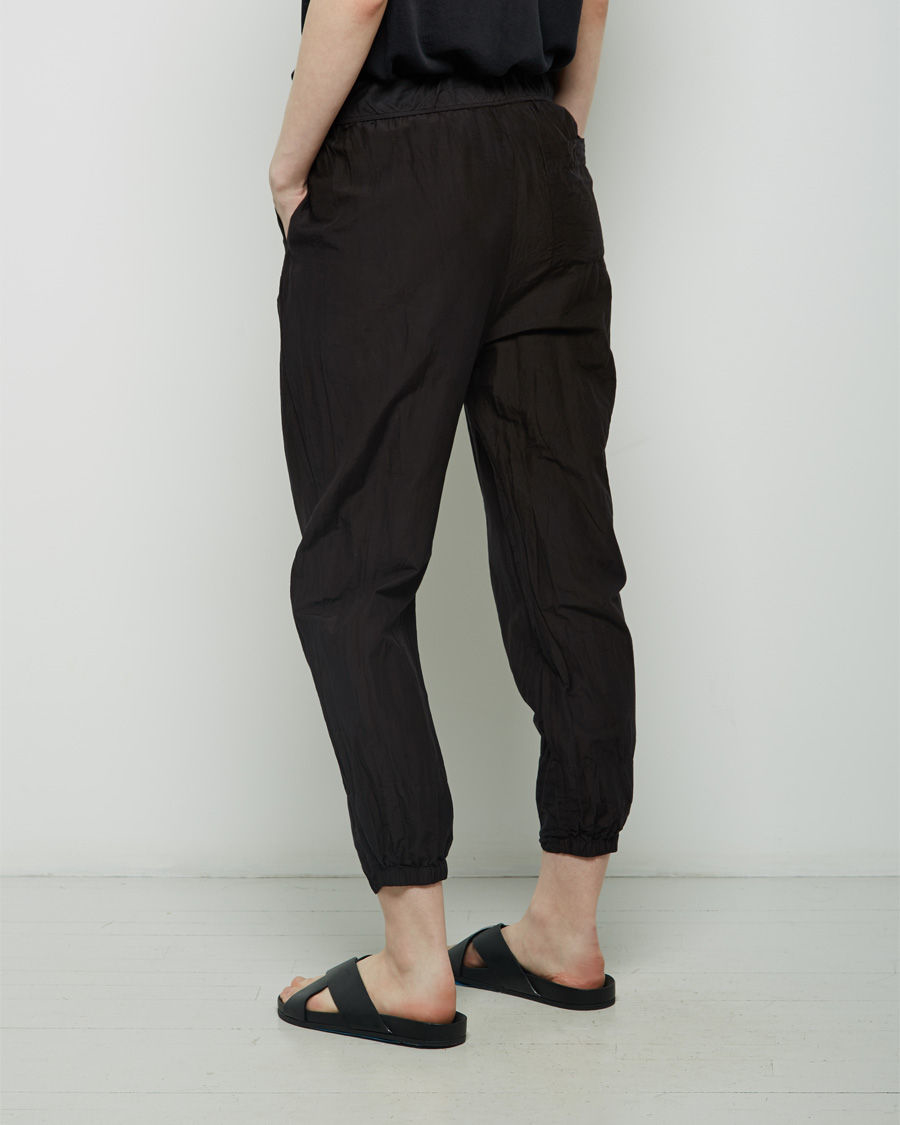 black elastic pants