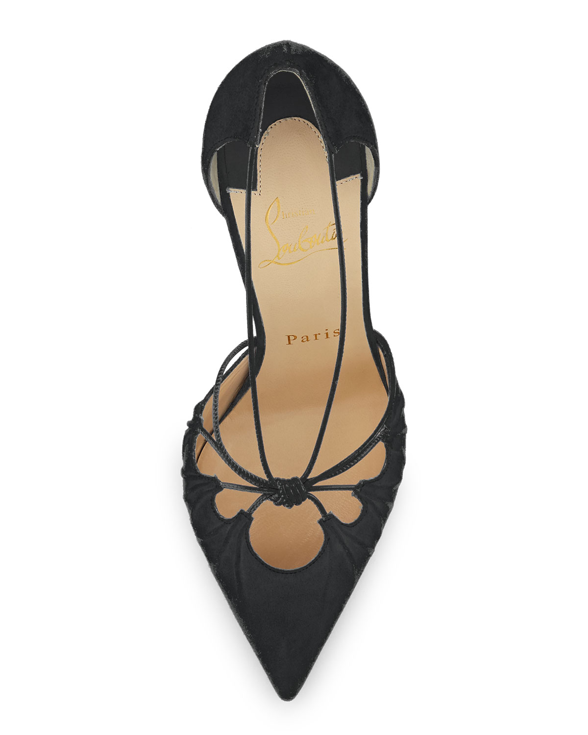 Christian louboutin Riri Knotted Pumps in Red | Lyst  