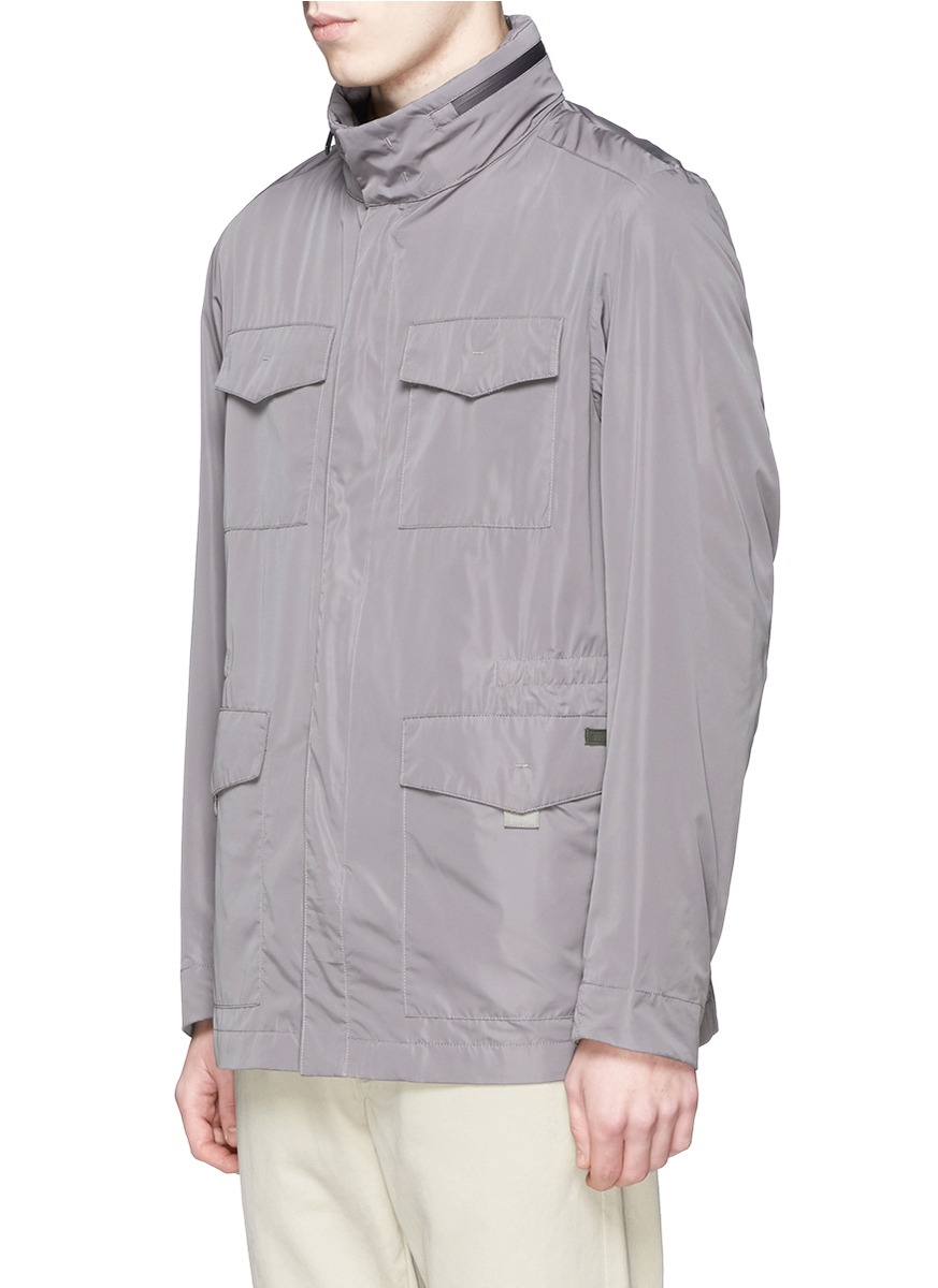 Armani Packable M65 Field Jacket in Grey (Gray) for Men - Lyst
