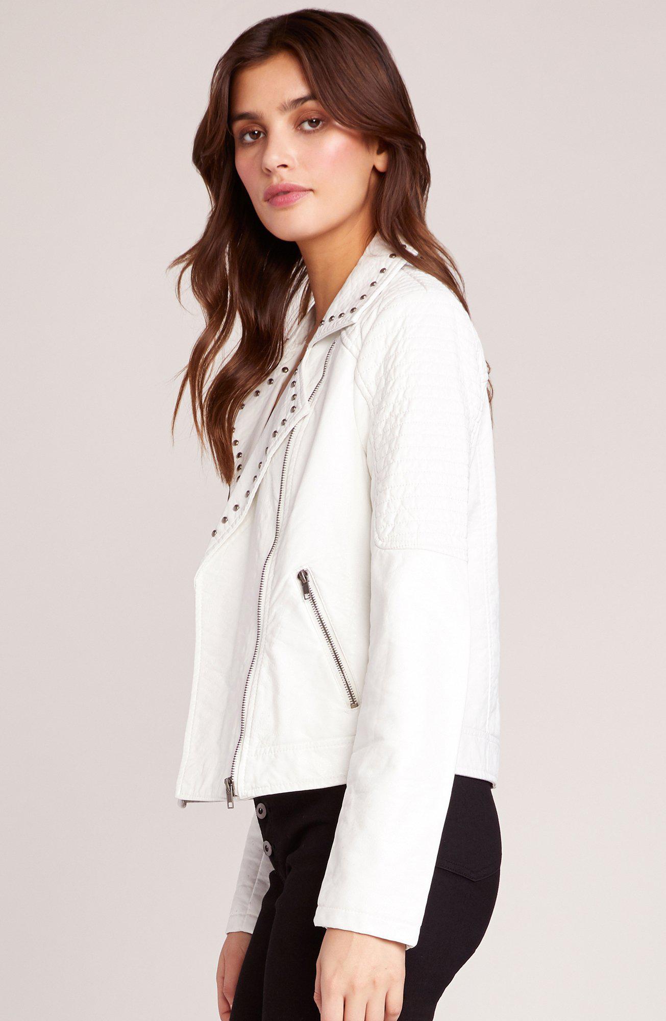 White Leather Jacket Bb Dakota Photos