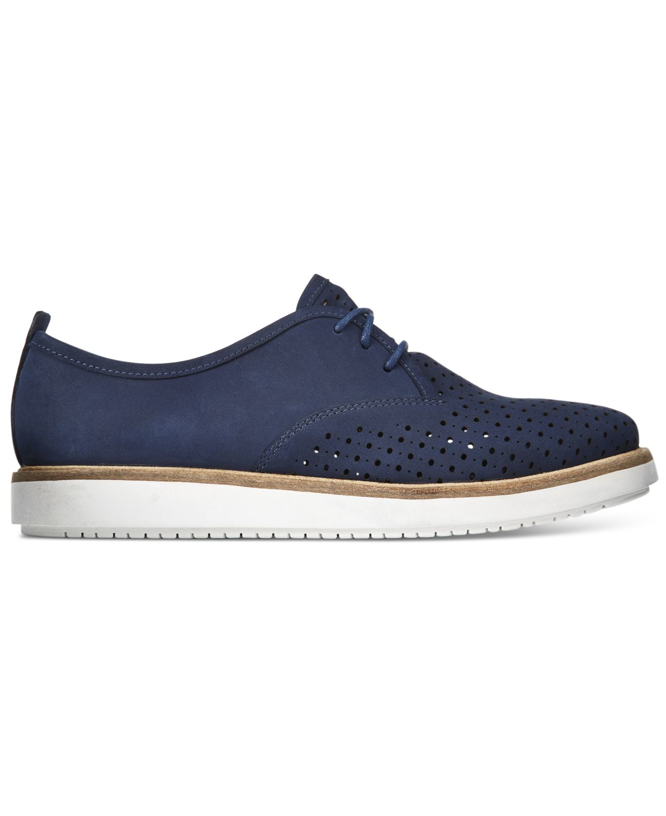clarks blue flat shoes