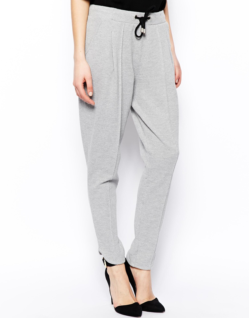 cotton straight leg ankle grazer joggers