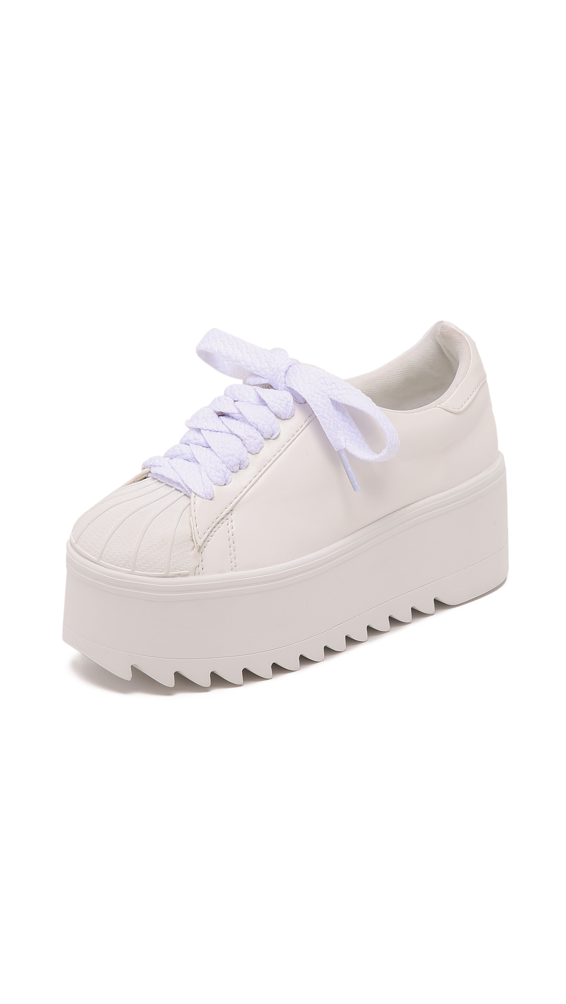 Jeffrey Campbell Synergy Platform Sneakers in White - Lyst