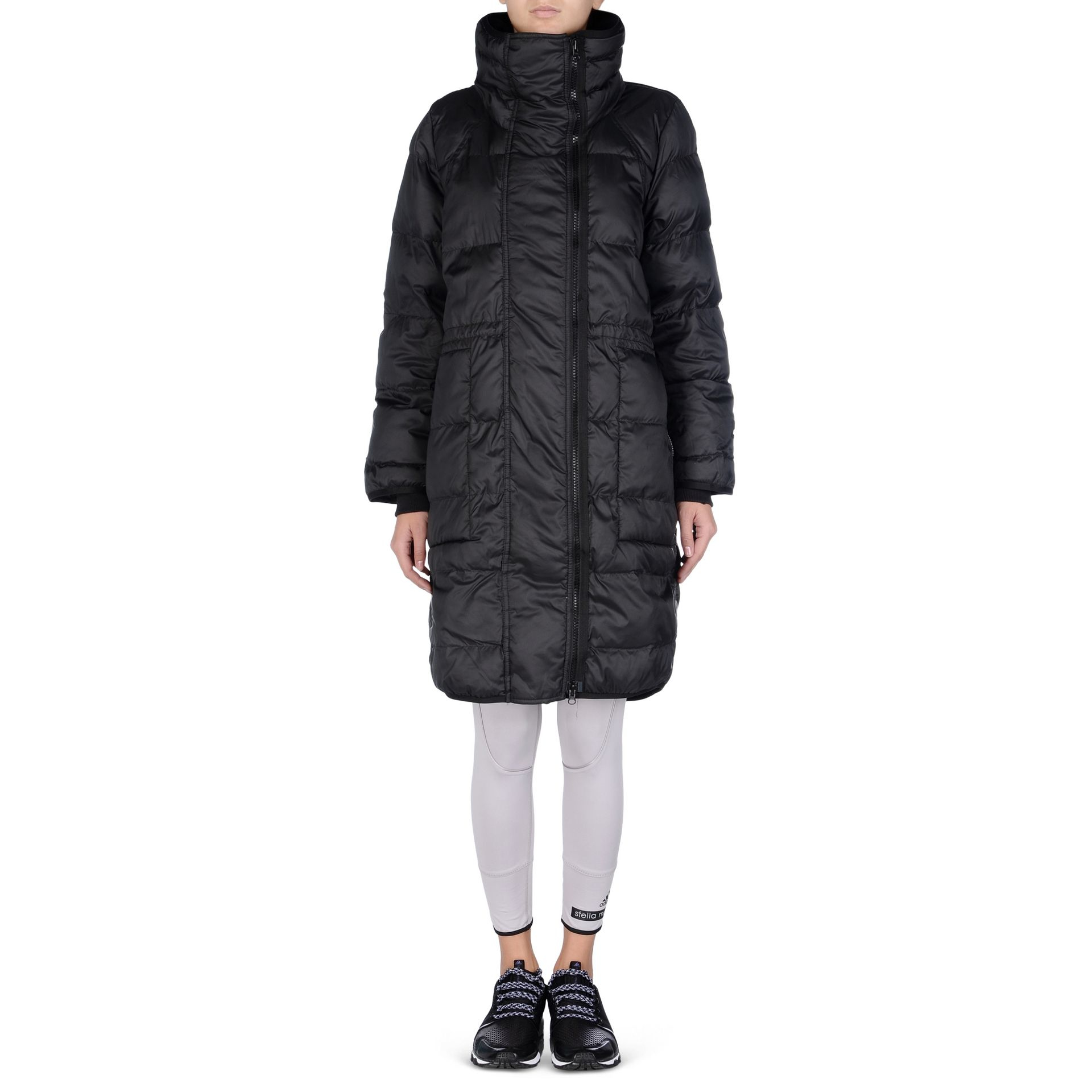 Lyst - Adidas By Stella Mccartney Essentials Long Padded Jacket in Black