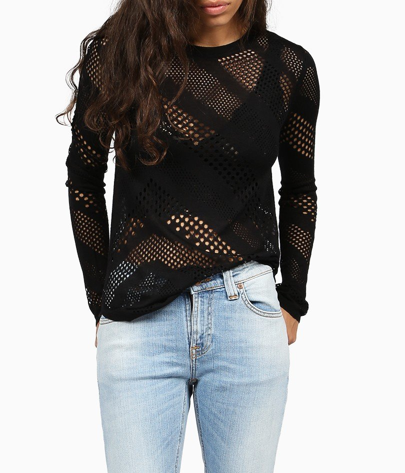 Lyst - Iro Ylana Holey Sweater in Black