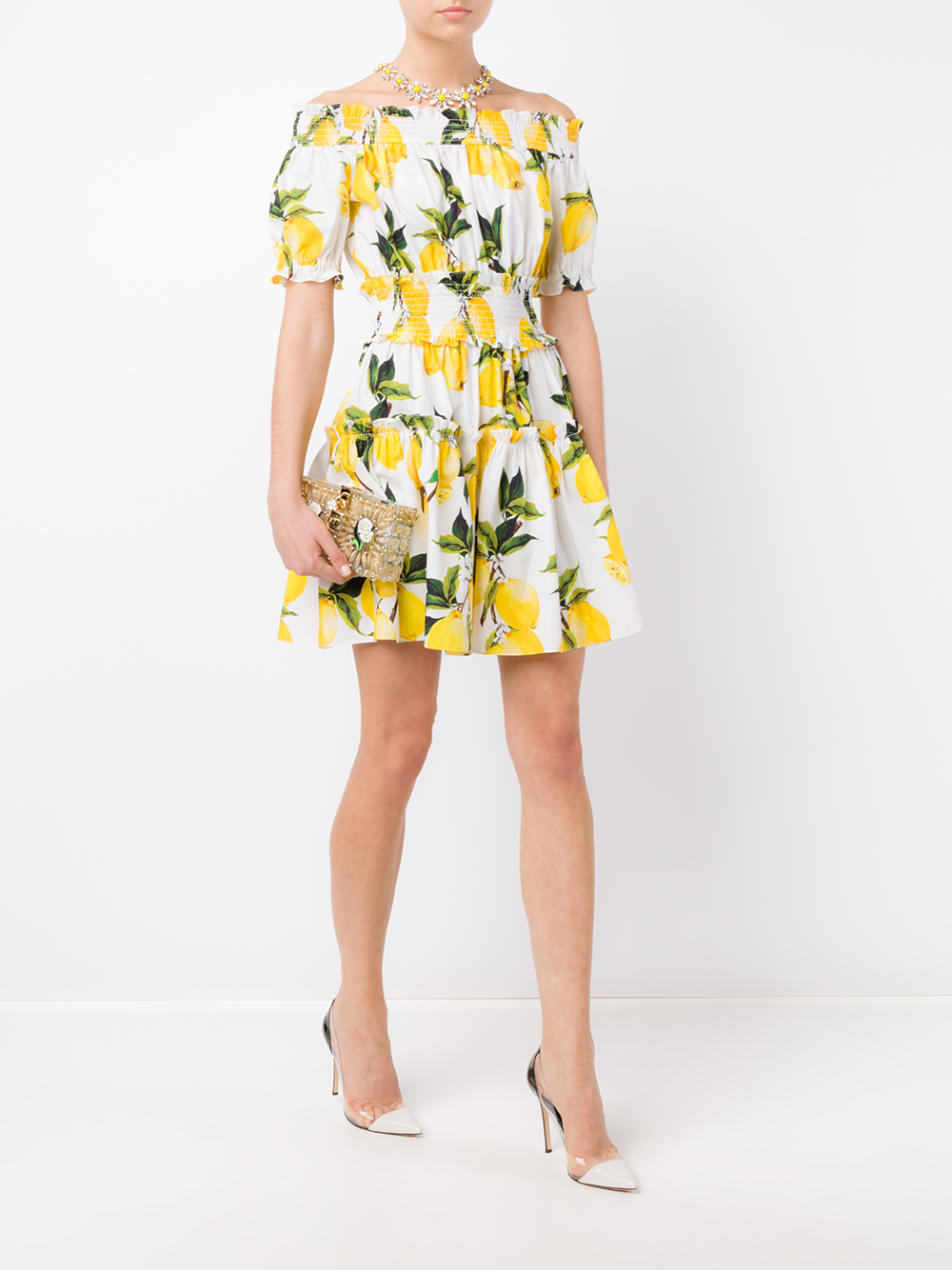 dolce gabbana lemon dress