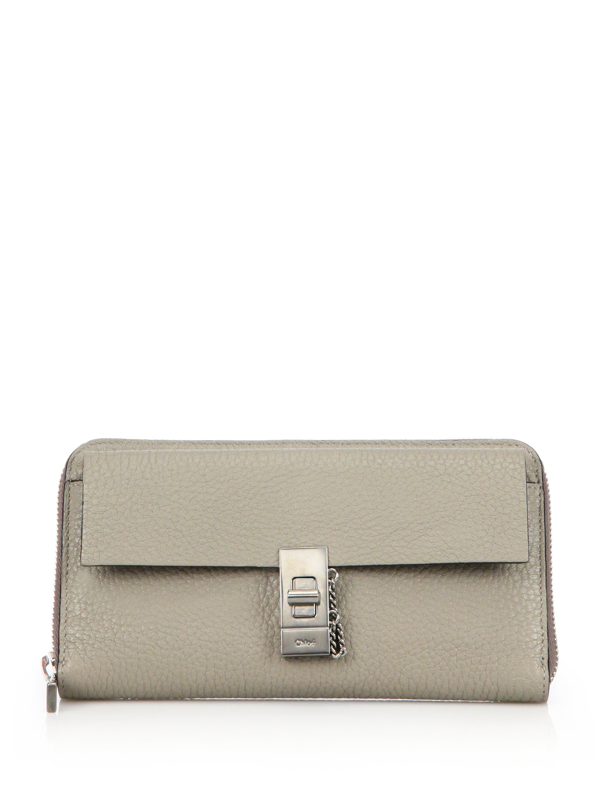 Chlo Elsie Long Zip Wallet in Blue (Factory Blue) | Lyst