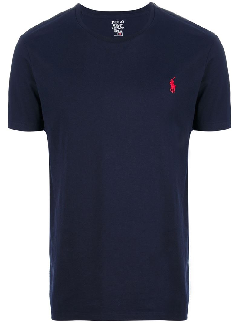 Lyst - Polo Ralph Lauren Custom Fit T-shirt in Blue for Men