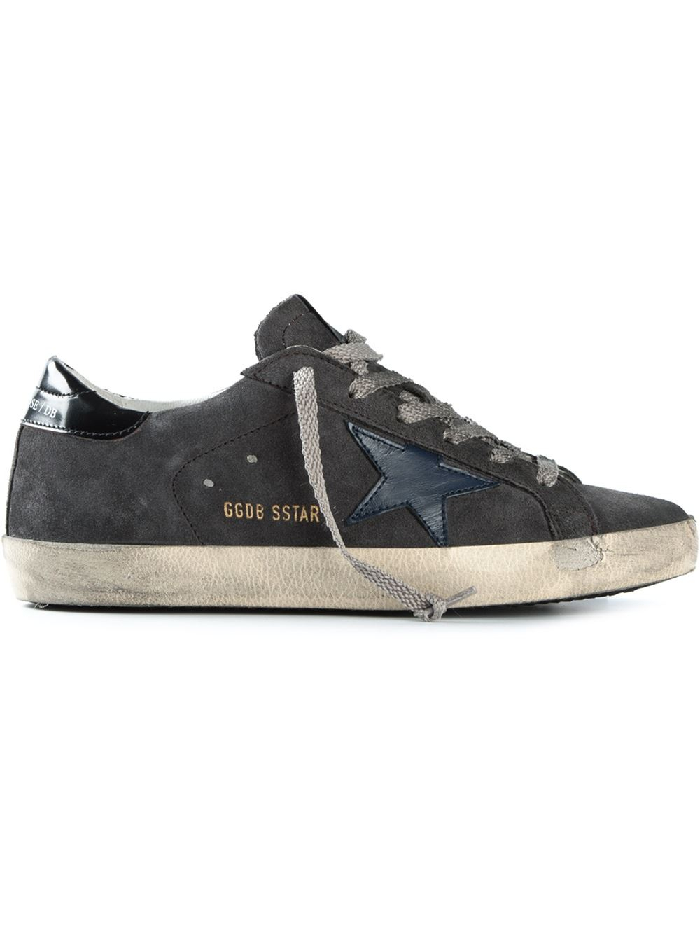 Golden Goose Deluxe Brand Sstar Suede Sneakers in Gray (grey) | Lyst