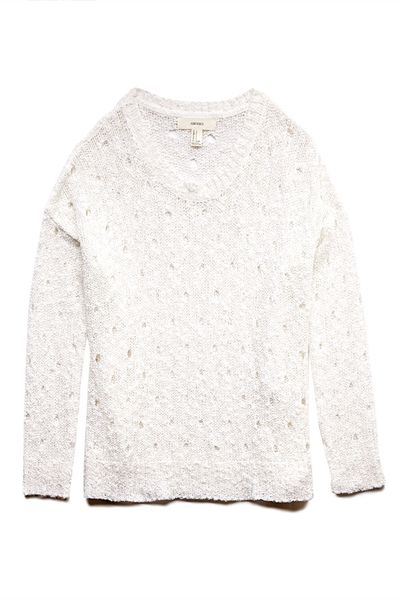 Forever 21 Boho Doll Open-Knit Sweater in White (Cream) | Lyst