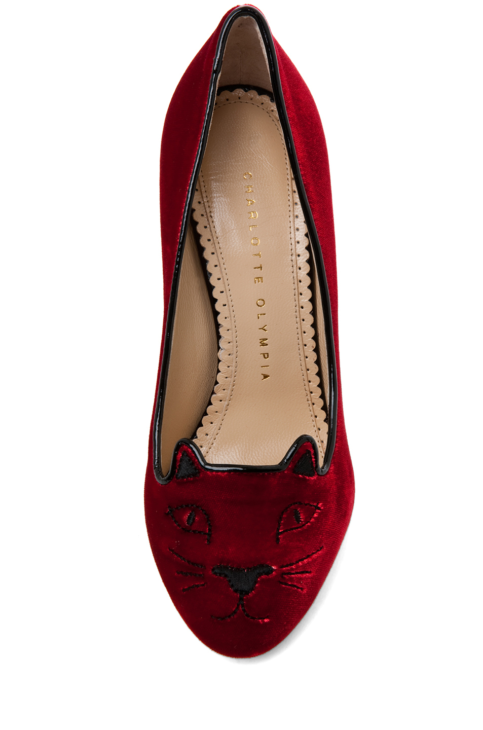 red velvet heels
