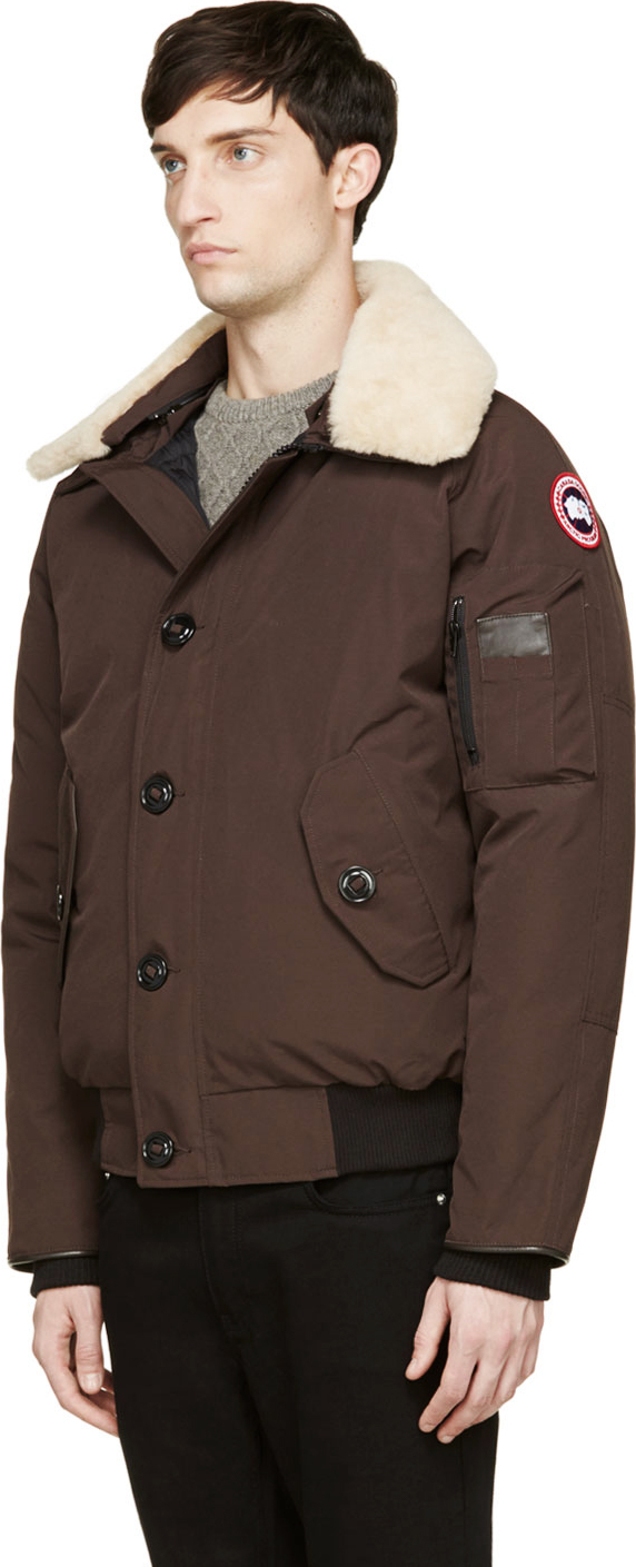 canada goose brown foxe bomber jacket canada goose brown foxe bomber jacket