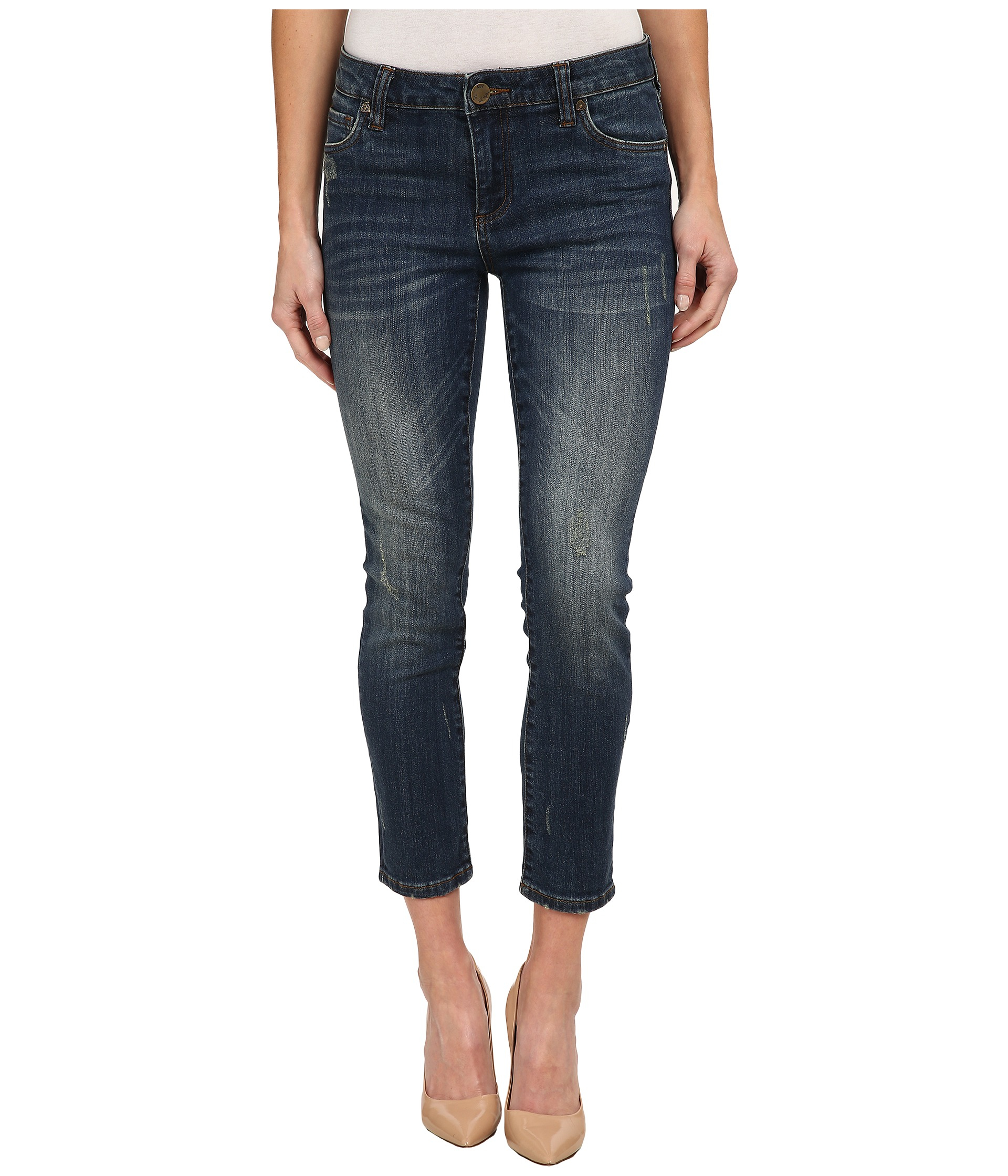 Lyst - Kut From The Kloth Reese Ankle Straight Leg Jeans In Conviction ...