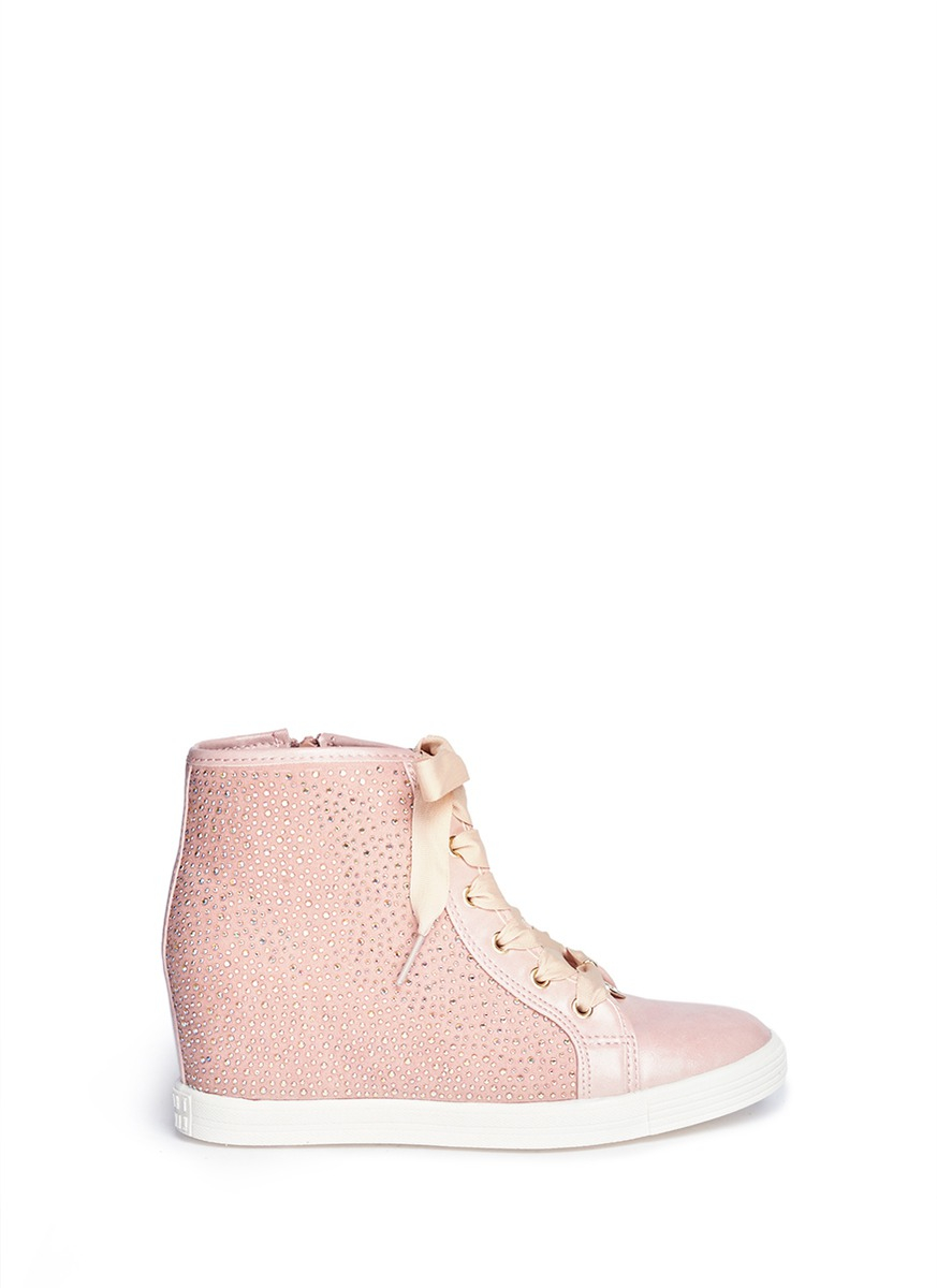 pink wedge tennis shoes