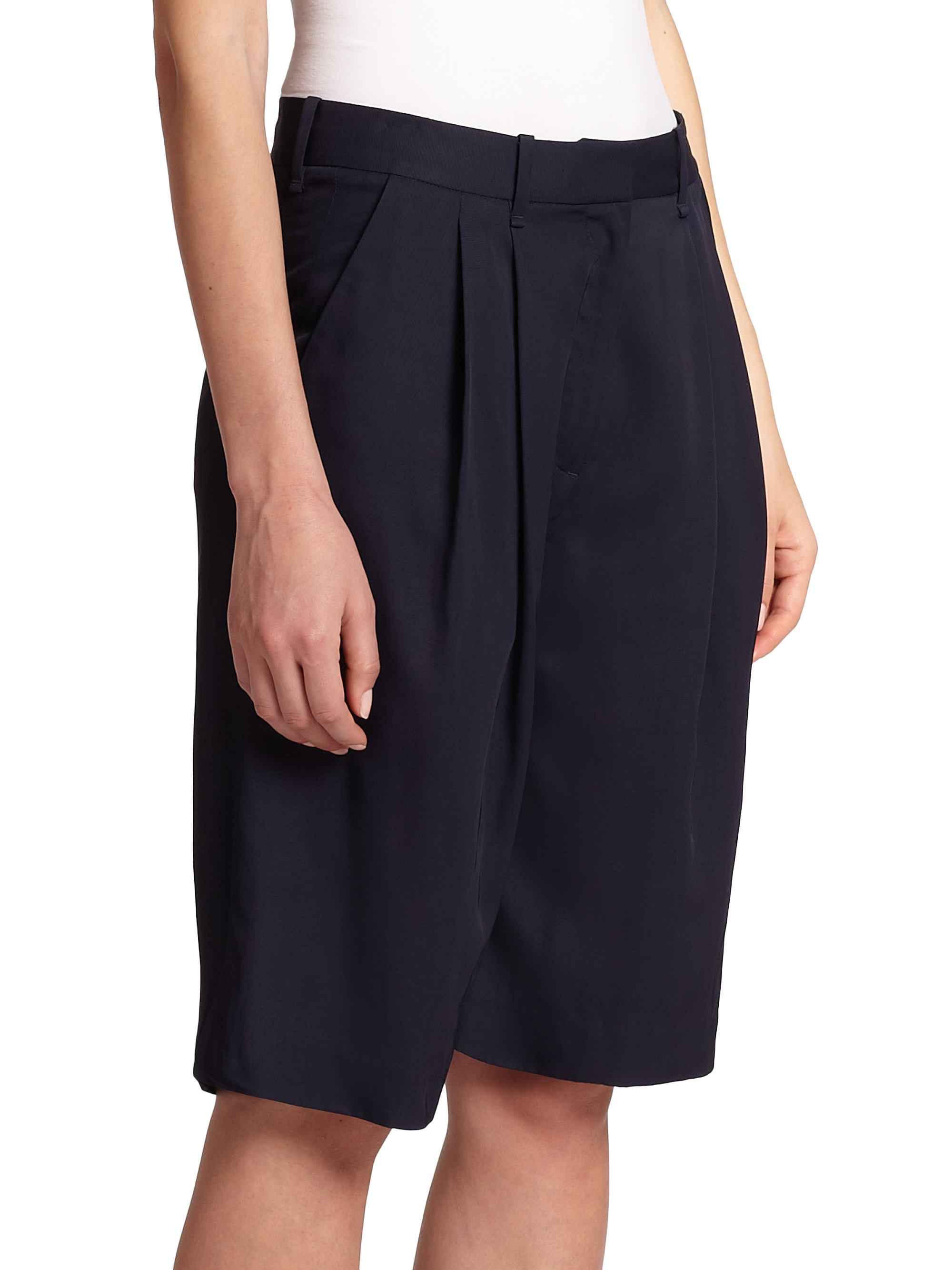 Lyst Rag And Bone Sally Coolot Shorts In Blue