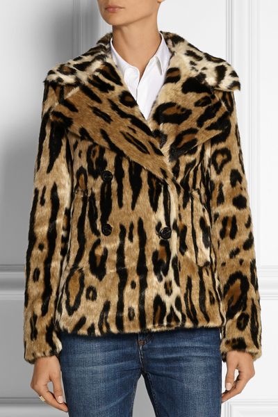 Michael Michael Kors Leopardprint Faux Fur Coat in Animal (Brown) | Lyst