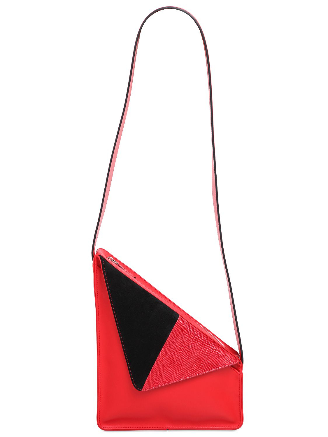 celine classic bag price - J.w. anderson Triangle Leather Shoulder Bag in Red | Lyst