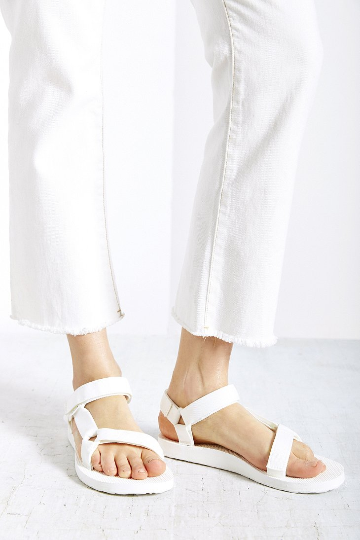 white rubber tevas