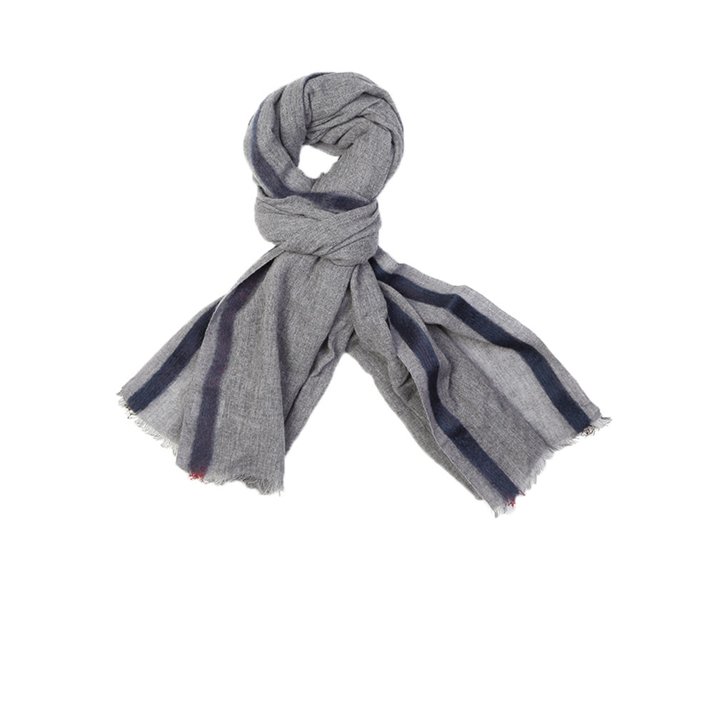 Additional Information Wool and Cashmere Scarf, Grey, Black & White. Be the first to review this product. Add to Cart. Product. This unisex wool and cashmere scarf is a must have this autumn. It is super soft and stylish and prefect for dressing up any outfit while keeping you warm and snug. Looks great with a black jacket!