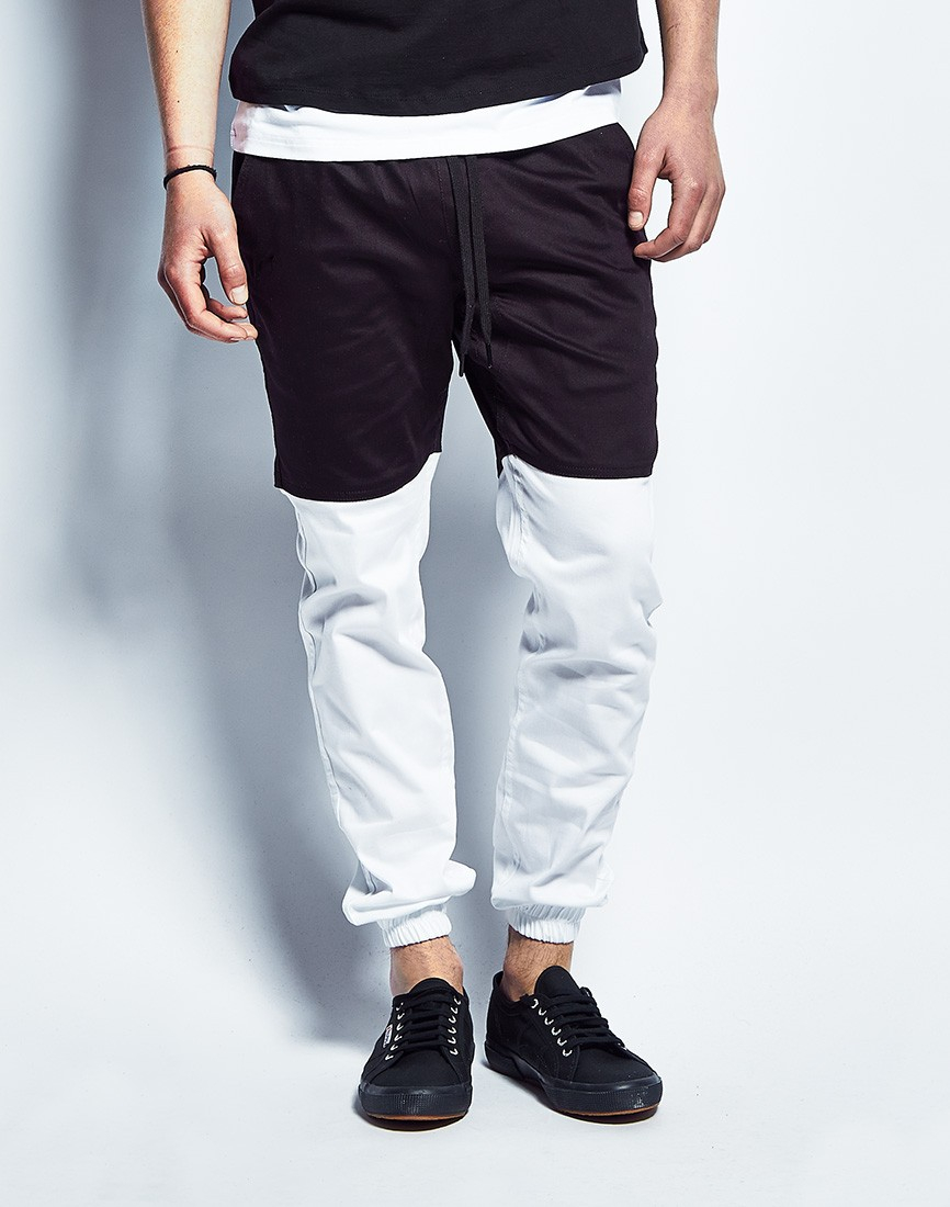 Lyst - Timberland Two Tone Joggers In Black/white in Black for Men