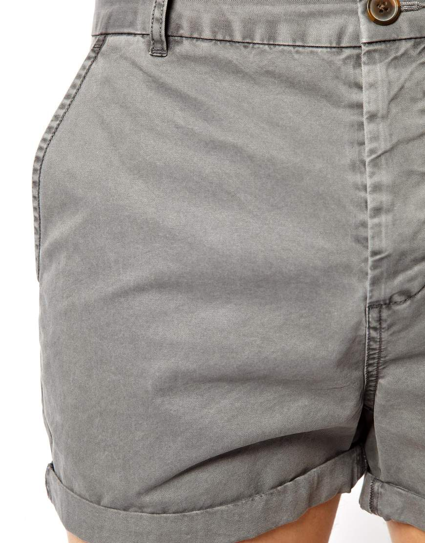 gray chino shorts