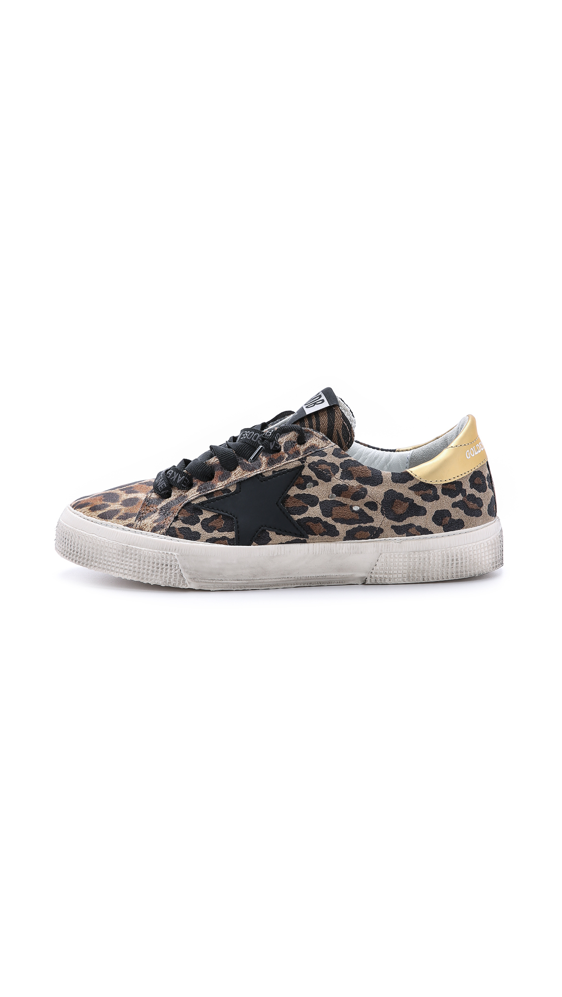 golden goose sneakers leopard