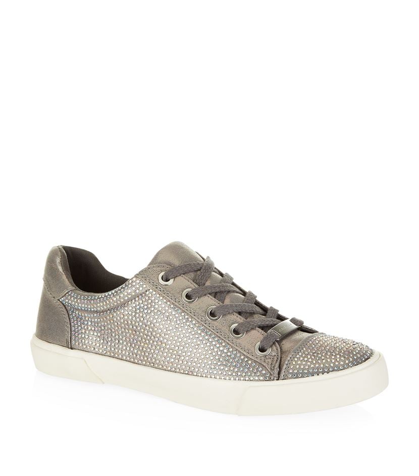 Carvela kurt geiger Lock Low Top Trainers in Metallic | Lyst