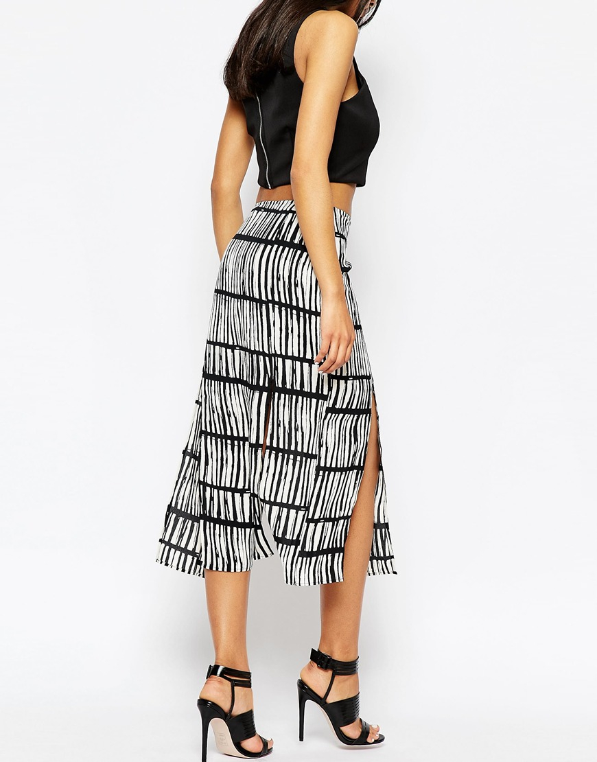 Bamboo midi skirt