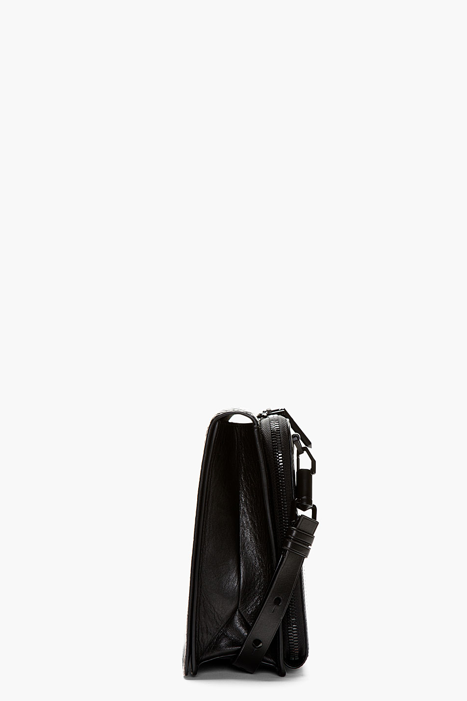 Lyst Helmut Lang Black Calfskin Argon Shoulder Bag in Black