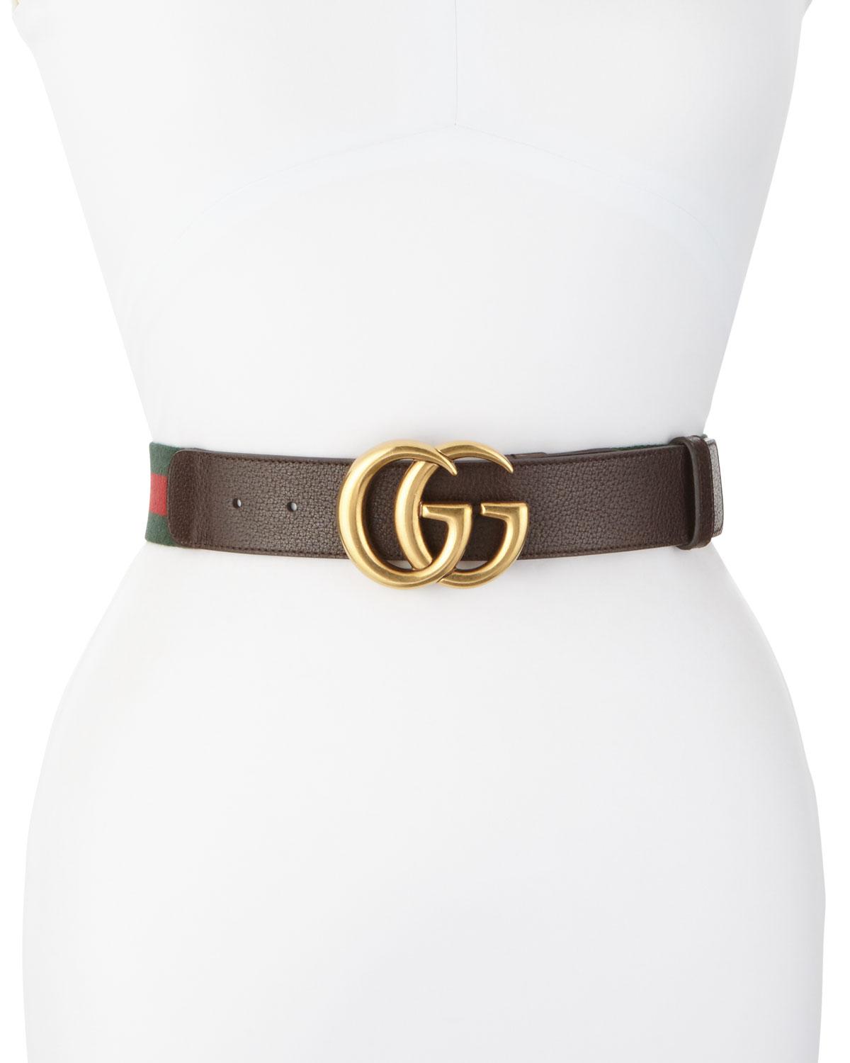 ladies brown gucci belt