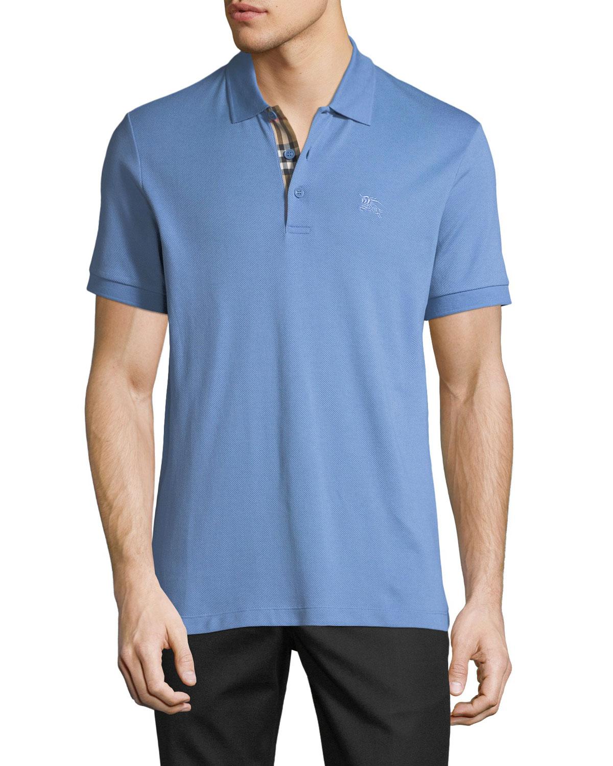 burberry blue polo shirt