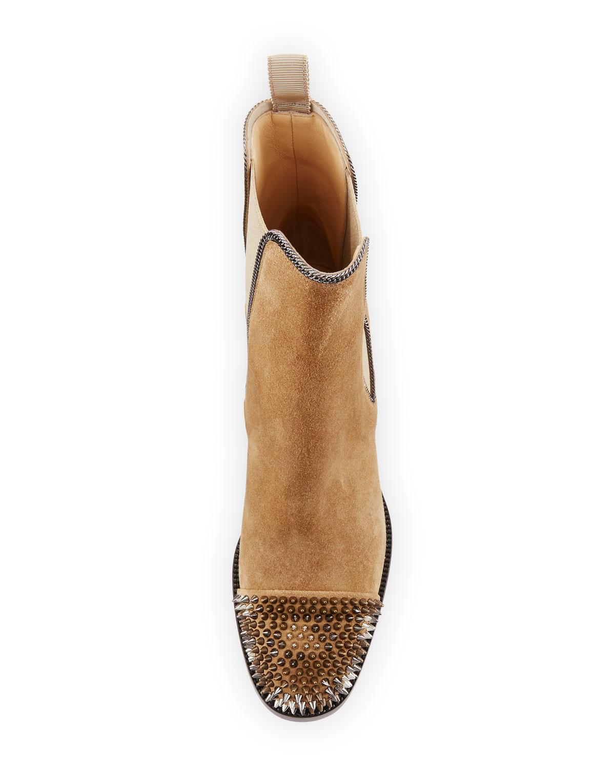 christian louboutin spike booties
