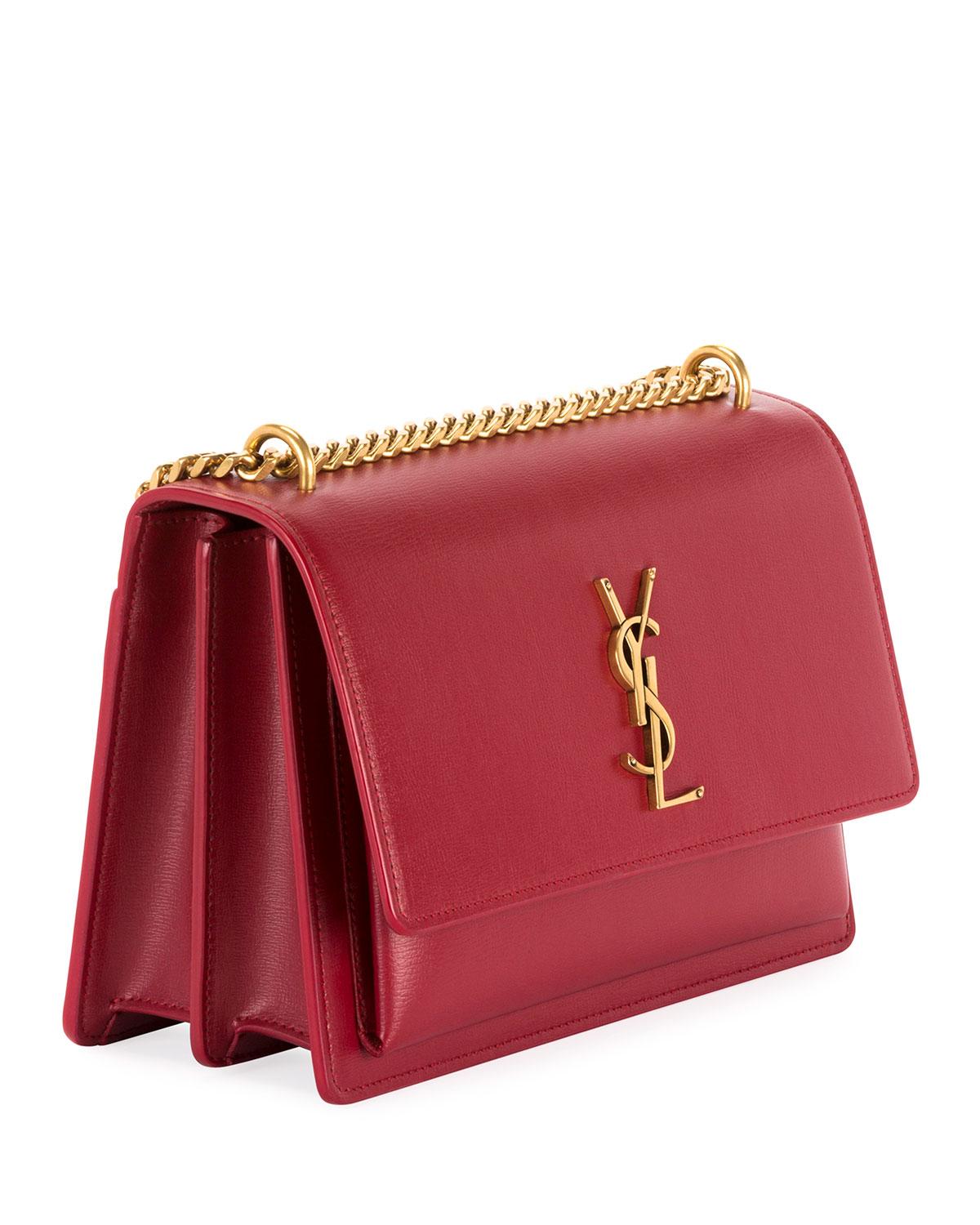 Saint Laurent Monogram Ysl Sunset Medium Chain Crossbody Bag - Lyst