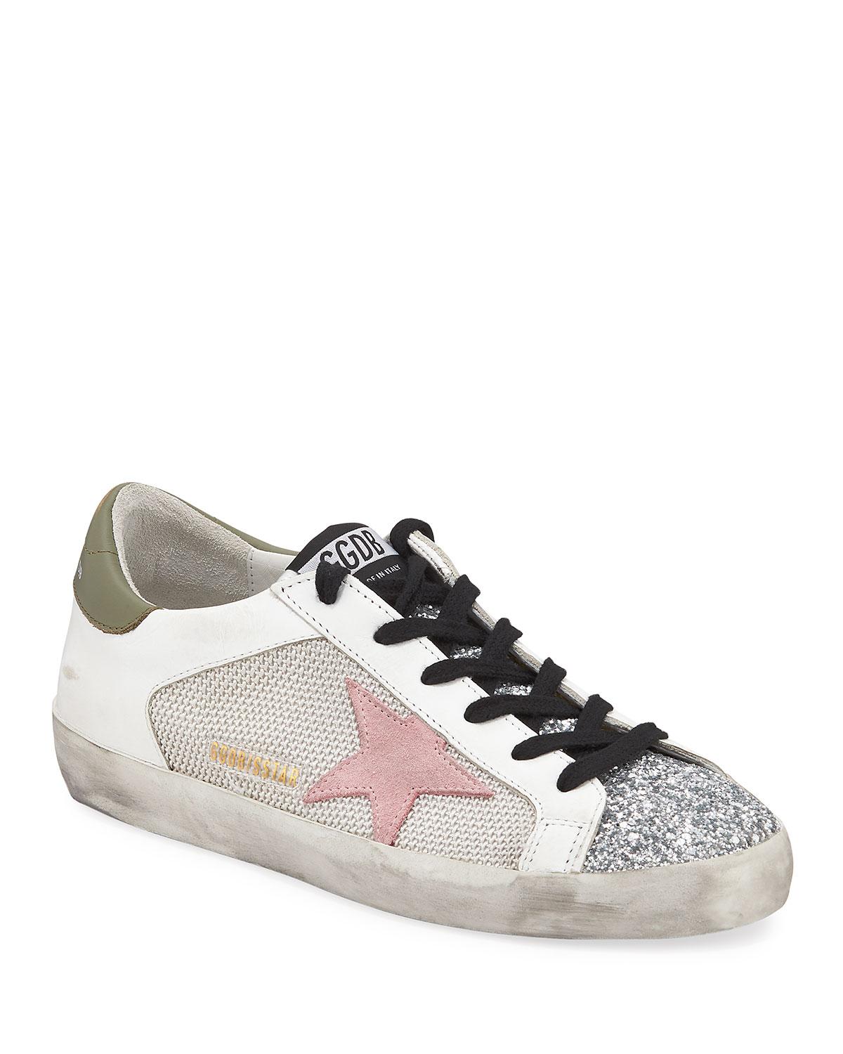 golden goose leather sneakers