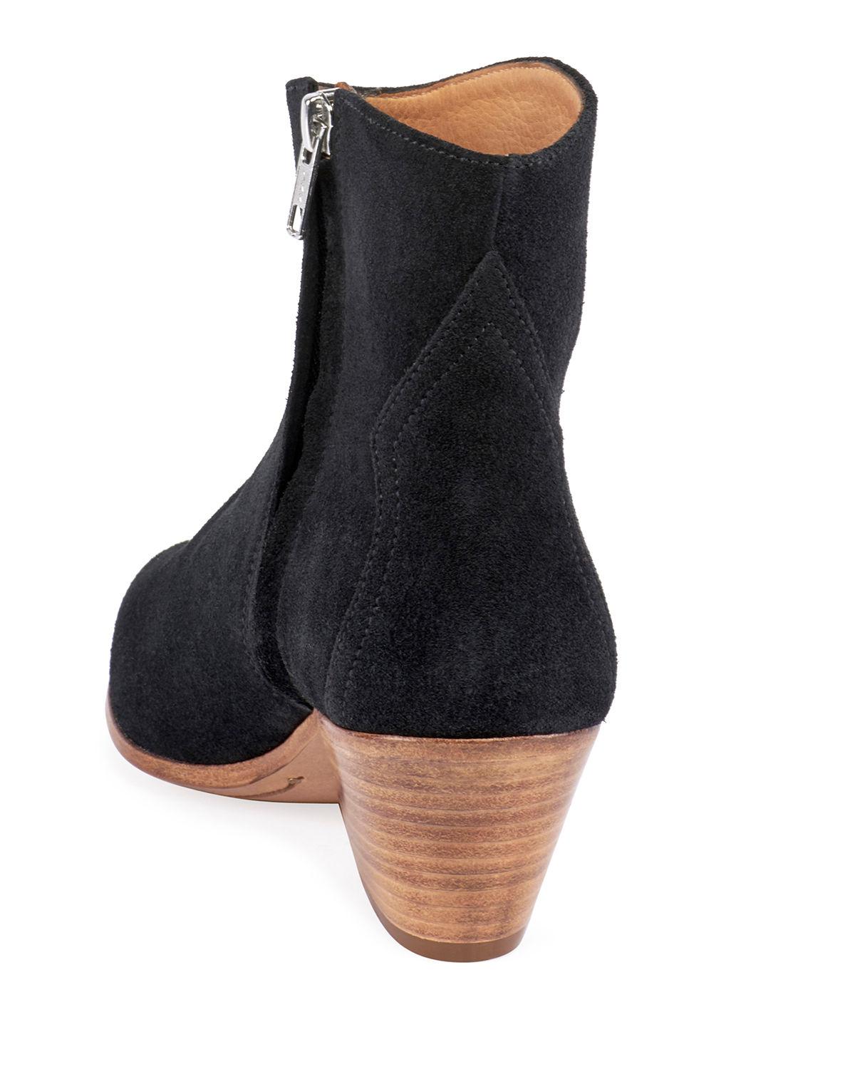 isabel marant dacken suede ankle boots