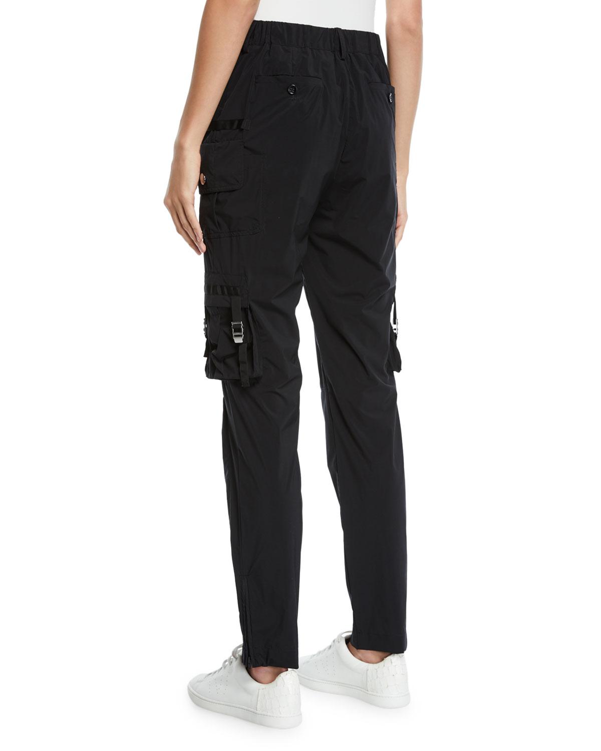 Lyst - Red Valentino Nylon Straight-leg Cargo Pants in Black