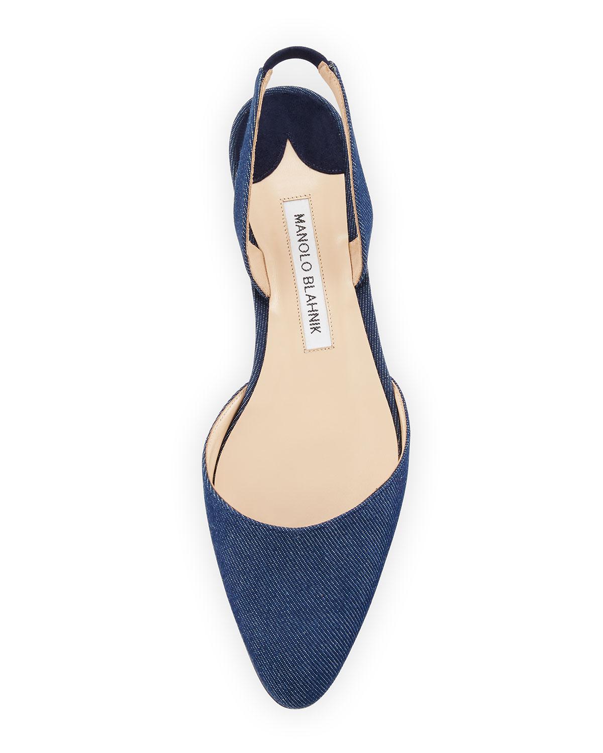 manolo blahnik denim