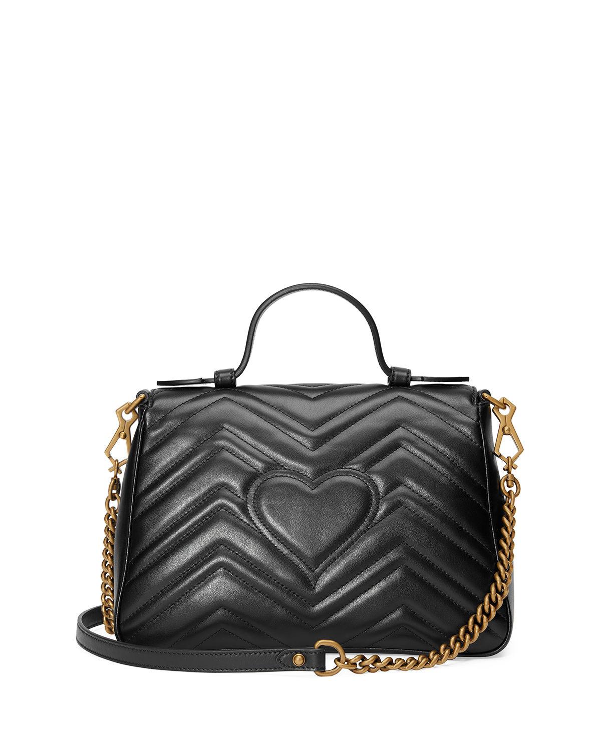 gucci gg marmont quilted bag small black